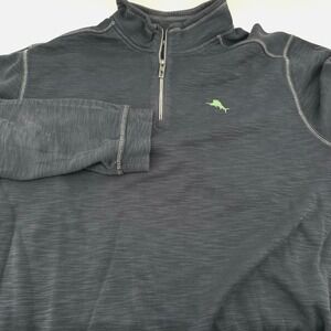 Tommy Bahama Mens Size‎ 2XLB Tobago Bay Half Zip Sweatshirt Blue long sleeves